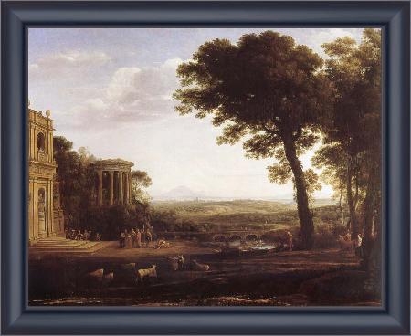 framed  Claude Lorrain Country cape with the father of Psyche that at Apollo sacrifices, Ta3139-1